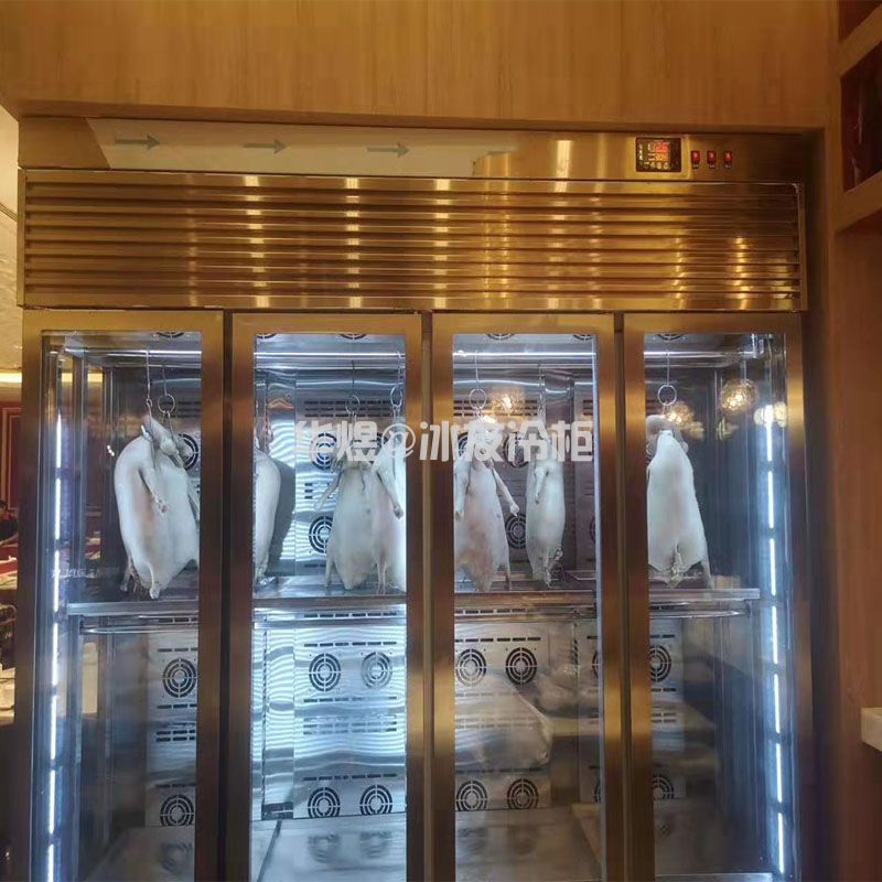 <strong>冰友三面玻璃晾鸭展示柜烤鸭、烧鹅、乳鸽风干凉坯柜</strong>