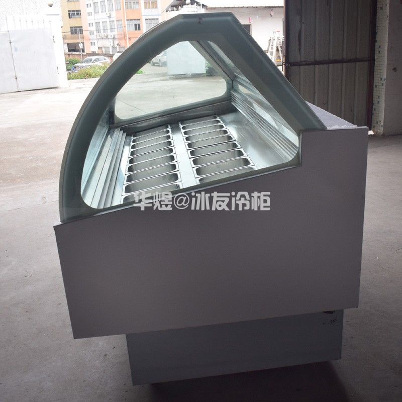 冰友20盘风冷冰淇淋柜硬质冰激凌冷冻展示柜三面除雾24小时工作