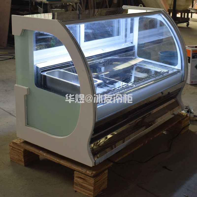 冰友台式冰淇淋柜冰激凌柜冰淇淋冷藏展示柜商用风冷冷藏冷冻展示柜