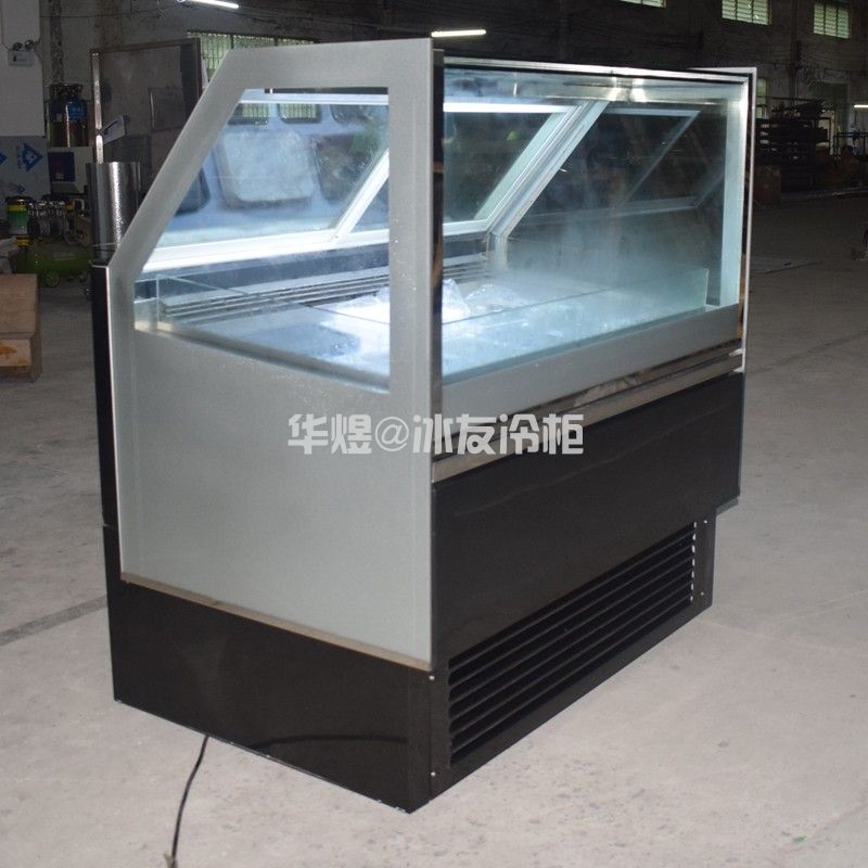 冰友直角8盘冰淇淋柜冰激凌雪糕冷冻展示柜商用冰淇淋展示冷柜