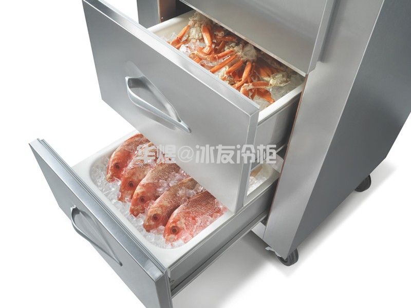 厨房不锈钢抽屉柜风冷冷藏保鲜冷柜厨房抽屉式冷藏工作台