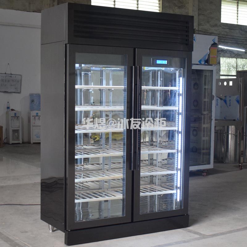 冰友双门黑拉丝红酒柜啤酒柜红酒冷藏展示冷柜
