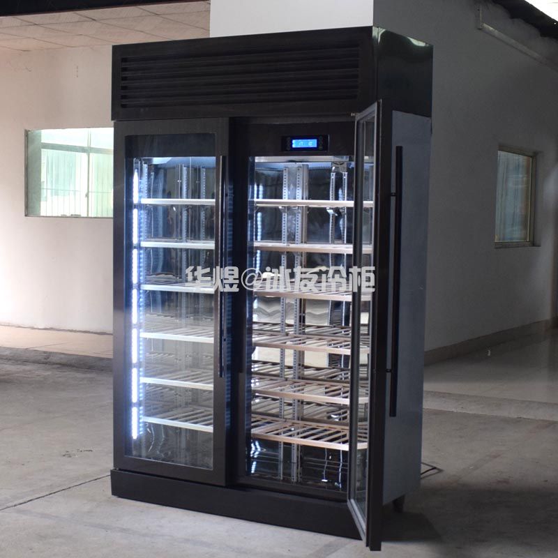 冰友双门黑拉丝红酒柜啤酒柜红酒冷藏展示冷柜