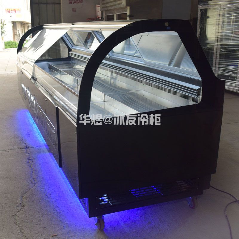 定制双机双温串串展示冷柜麻辣烫点菜柜自助餐选菜柜冷锅串串柜