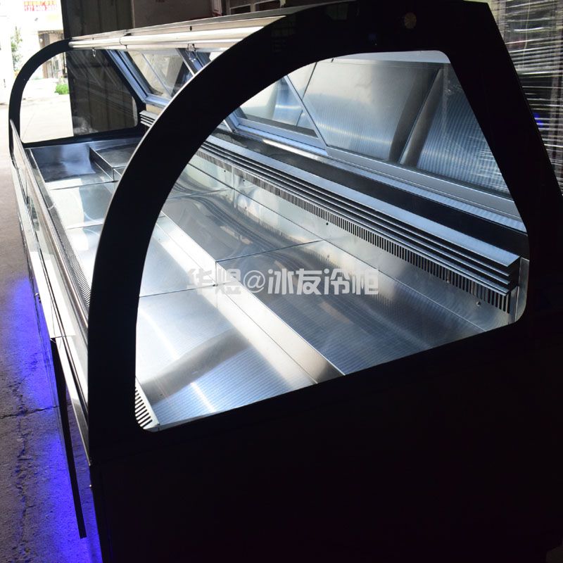 定制双机双温串串展示冷柜麻辣烫点菜柜自助餐选菜柜冷锅串串柜