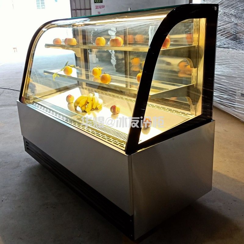 弧形蛋糕柜水果饮料冷藏展示柜西点甜品保鲜柜