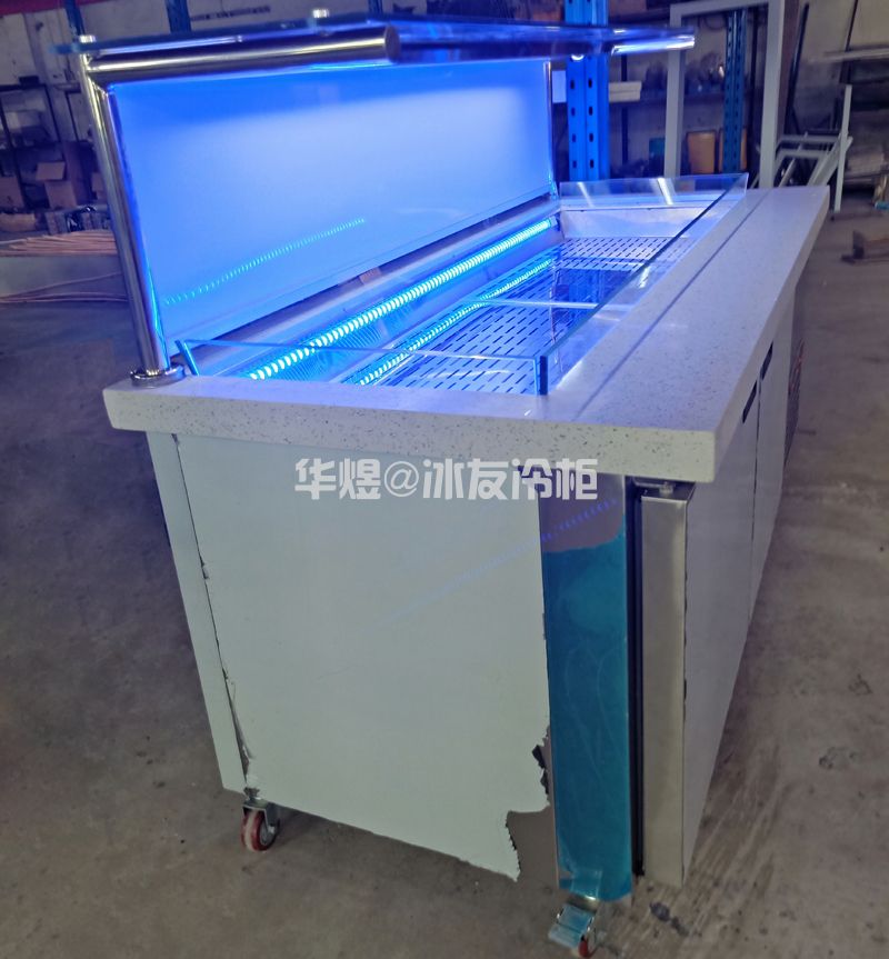 高端冰鲜台冷柜水果沙拉柜 生鲜冰台冷鲜肉冰台