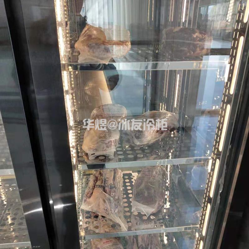 两面玻璃牛肉展示柜牛肉冷藏保鲜冷柜冰箱