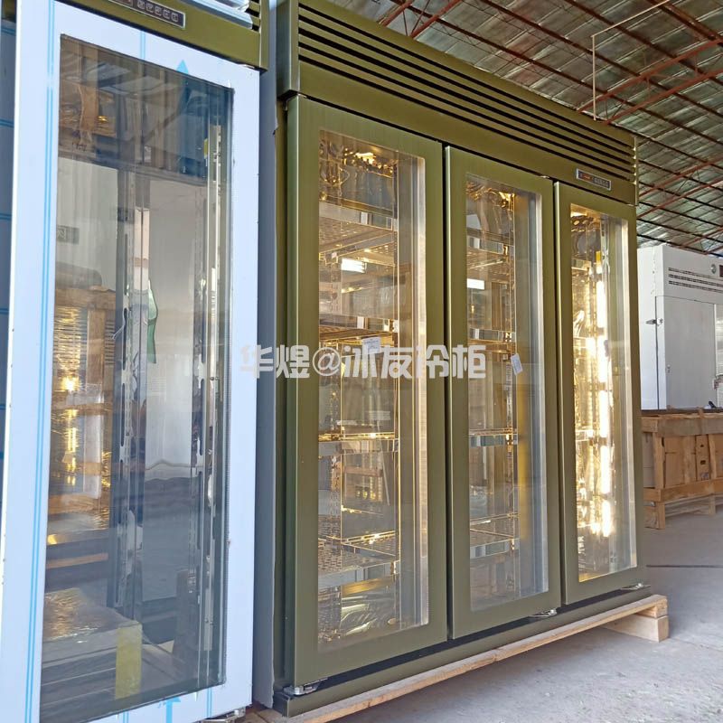 青古铜分体式牛肉展示柜牛肉冷藏保鲜展示柜冷柜
