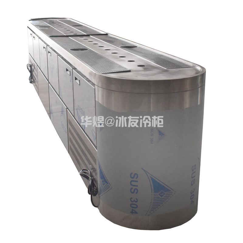不锈钢扎酒柜冷藏操作台商用不锈钢冰柜酒吧调酒柜啤酒柜调酒柜