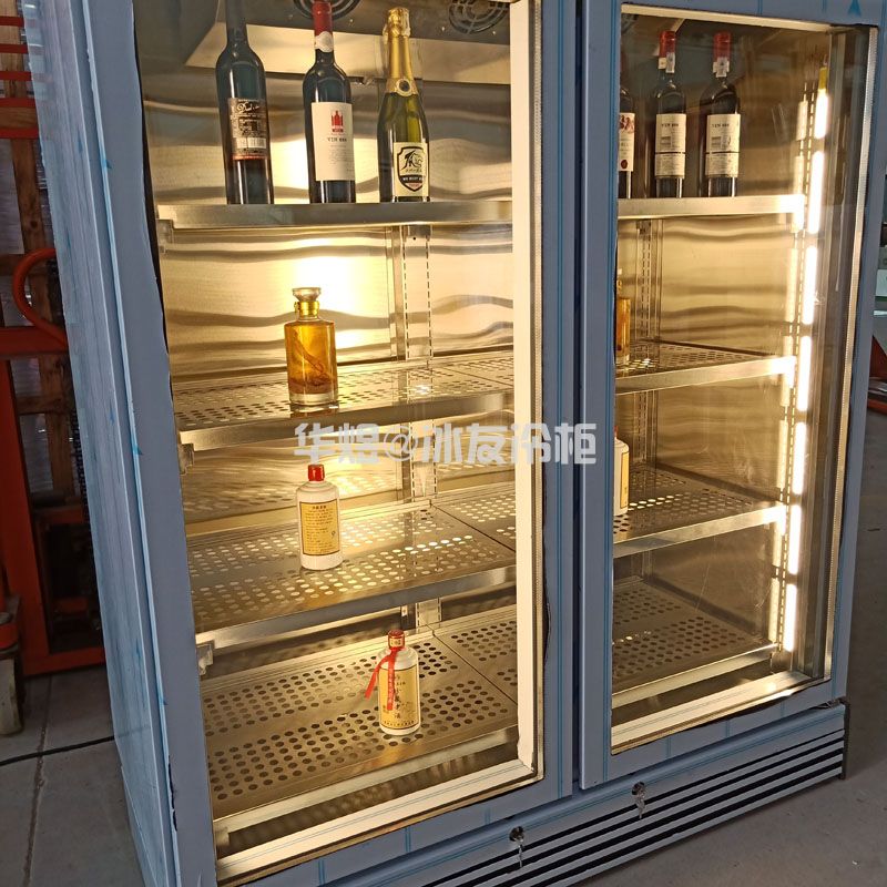 定制不锈钢酒柜清酒柜红酒展示柜酒水冷藏展示冷柜