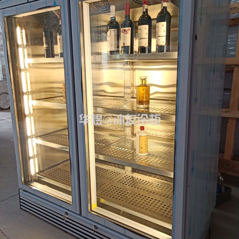 定制不锈钢酒柜清酒柜红酒展示柜酒水冷藏展示冷柜