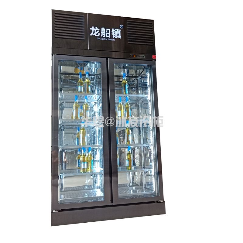 黑拉丝不锈钢酒柜啤酒冷藏展示柜商用风冷酒水饮料冷藏展示冷柜
