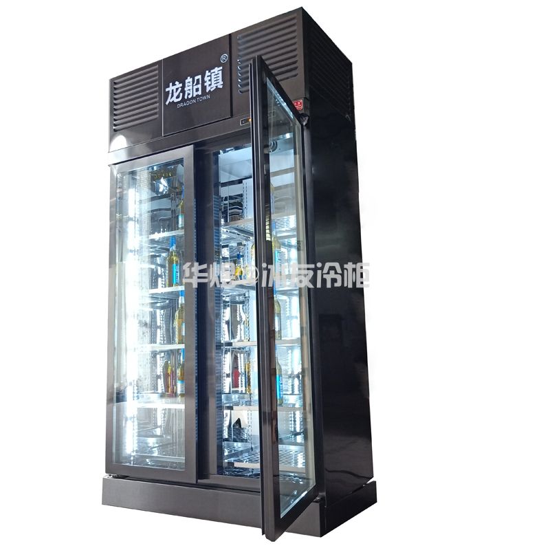 黑拉丝不锈钢酒柜啤酒冷藏展示柜商用风冷酒水饮料冷藏展示冷柜