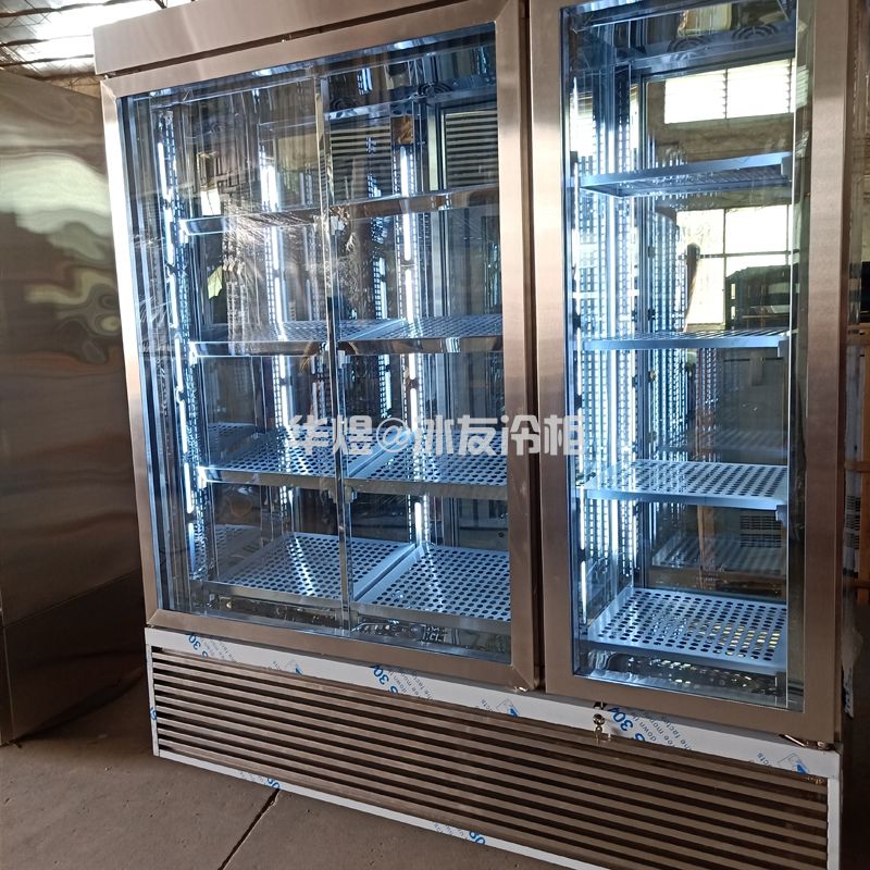 双通玻璃门展示柜饮料酒水食品保鲜柜玻璃门冷柜