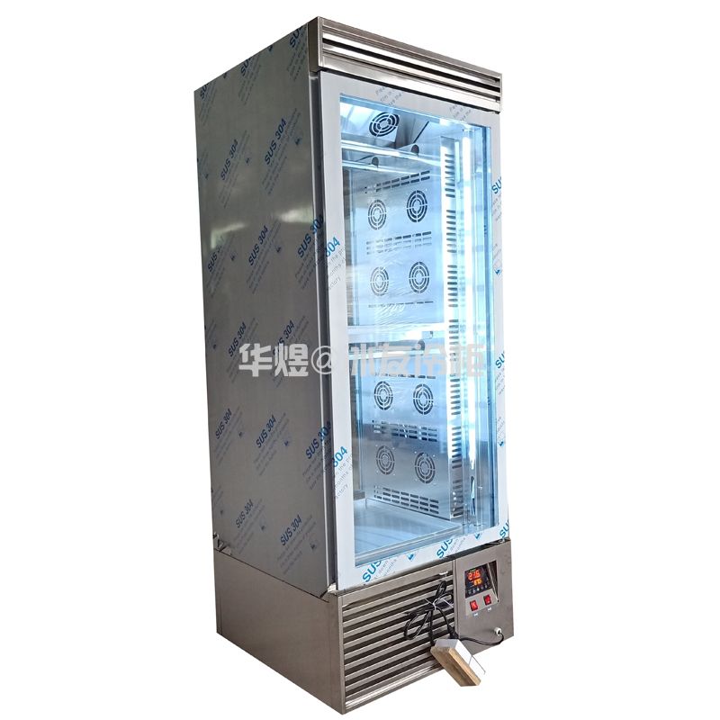 单门两面通透恒温恒湿晾鸭柜烤鸭烧鹅风干凉坯柜风鸭柜风鹅柜