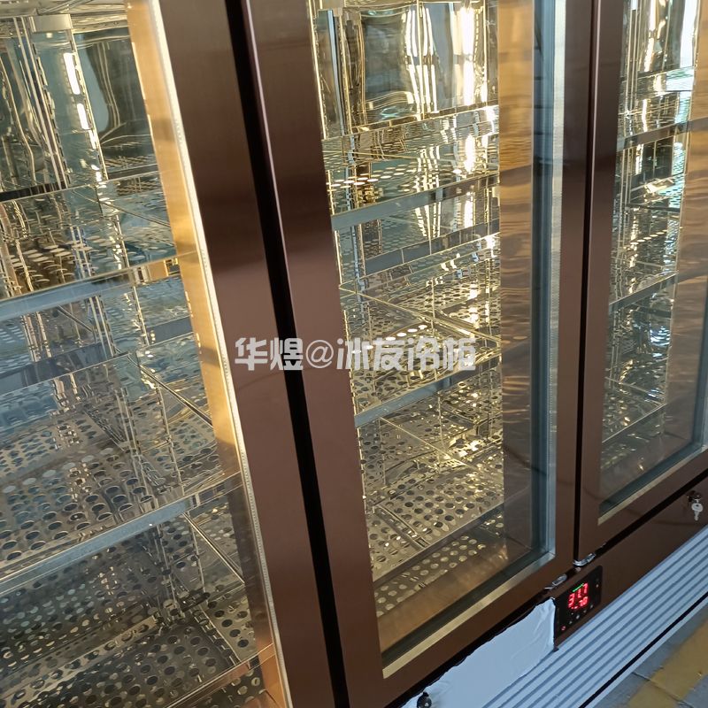 四门牛肉冷冻柜和牛展示冷藏柜广州牛肉柜源头工厂