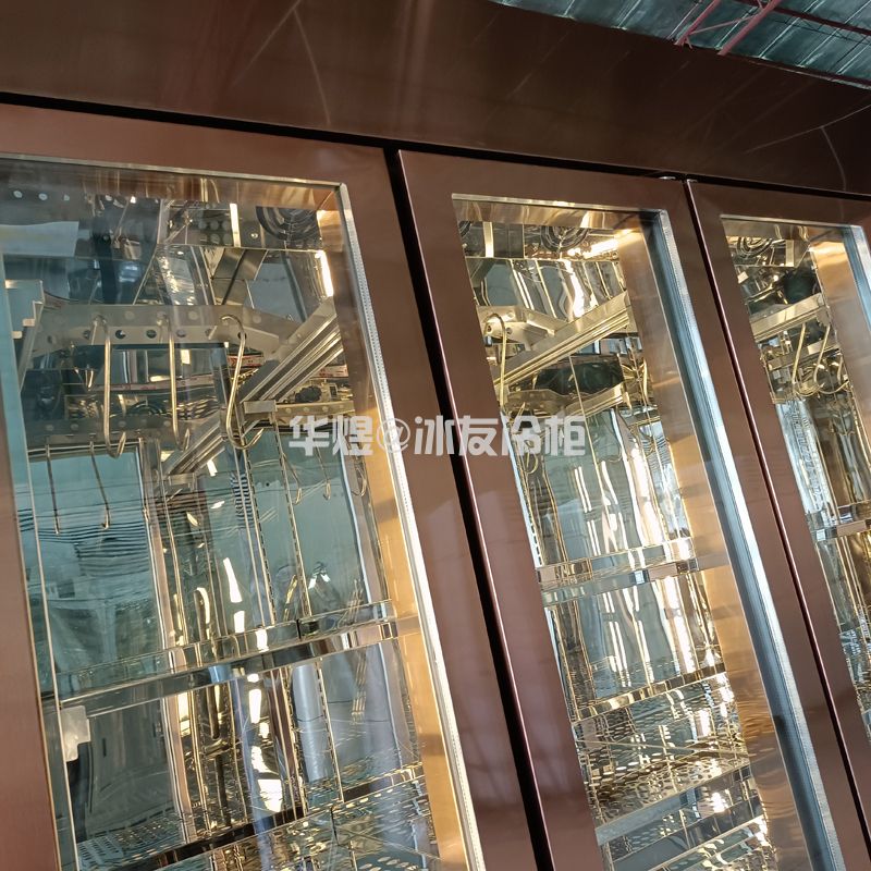 四门牛肉冷冻柜和牛展示冷藏柜广州牛肉柜源头工厂