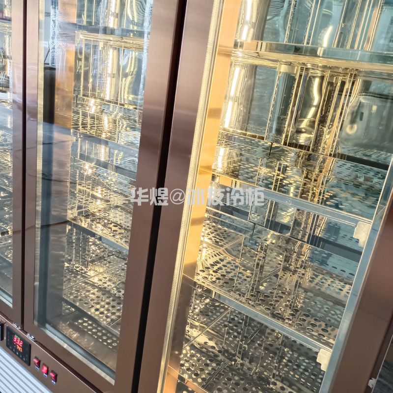 四门牛肉冷冻柜和牛展示冷藏柜广州牛肉柜源头工厂
