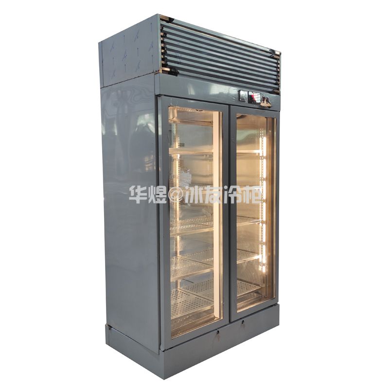 冰友双门双通牛肉排酸柜湿式熟成柜西餐厅牛排冷藏柜广州牛肉熟成冷柜厂家