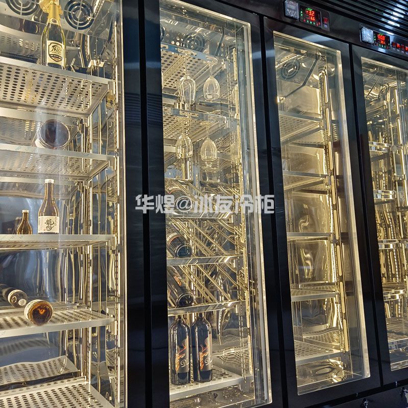 订制高身四门多温分区展示冷柜啤酒柜红酒柜鲜柜干式熟成柜