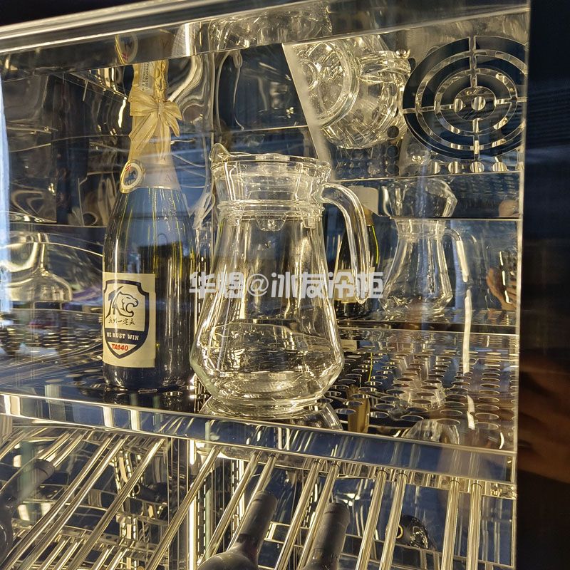 双门黑拉丝红酒柜高身红酒展示冷柜恒温酒柜压缩机红酒柜