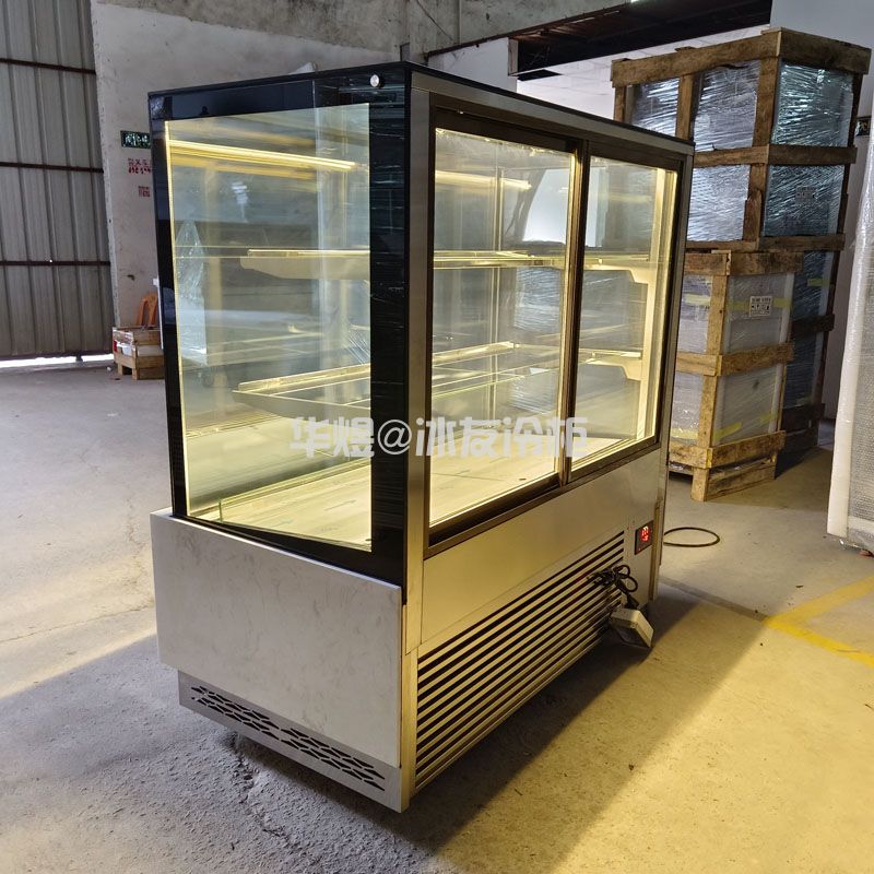 直角卧式四面玻璃和牛展示柜湿式熟成柜牛肉冷鲜柜