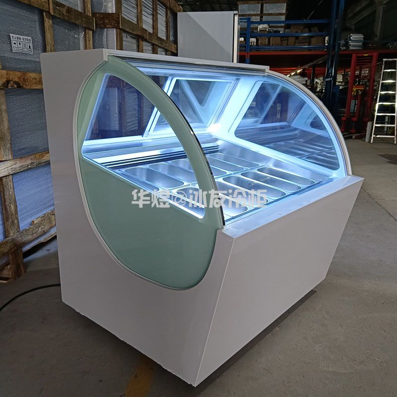 欧式雪糕盘款12盘冰淇淋柜低温雪糕展示柜
