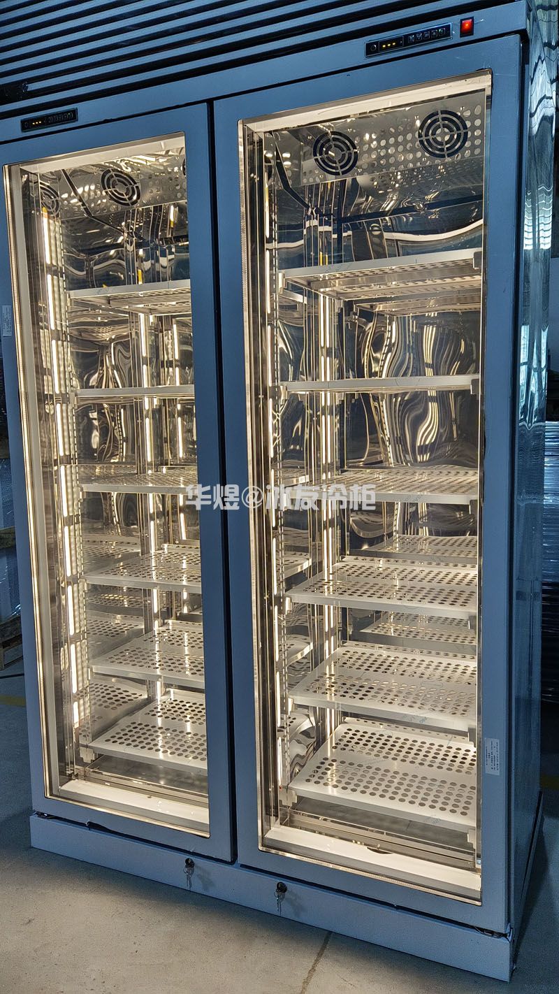 双门高身低温牛肉冷冻柜和牛冷冻柜玻璃门低温展示柜