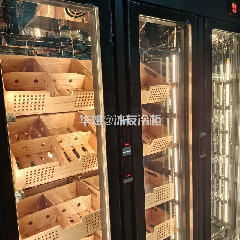 定制三门雪茄+酒品组合酒柜不锈钢恒温恒湿酒柜压缩机酒柜