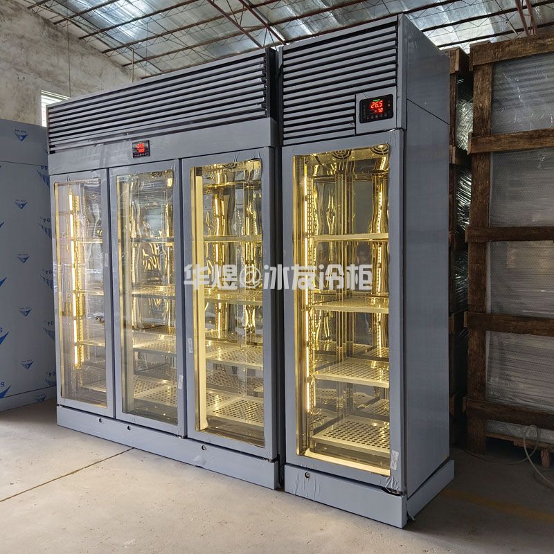 高身三门牛肉展示冷柜牛肉湿式熟成柜牛肉牛排冷鲜柜