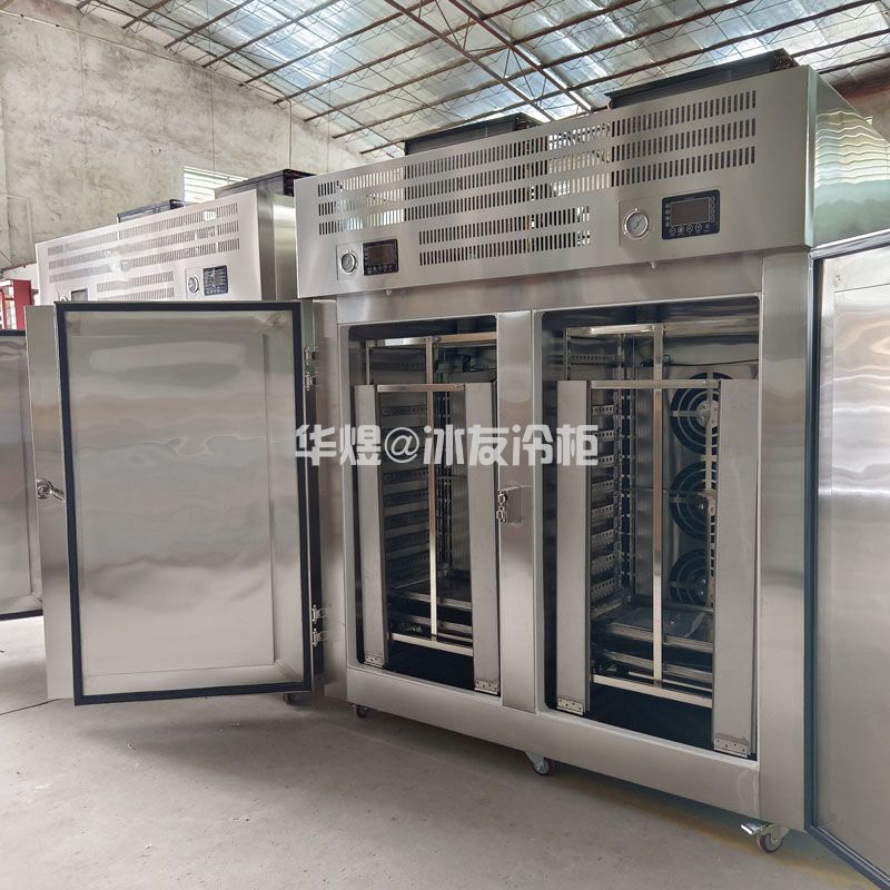 冰友双门24盘推车式速冻柜风冷插盘式-40度低温速冻柜冷柜商用速冻机