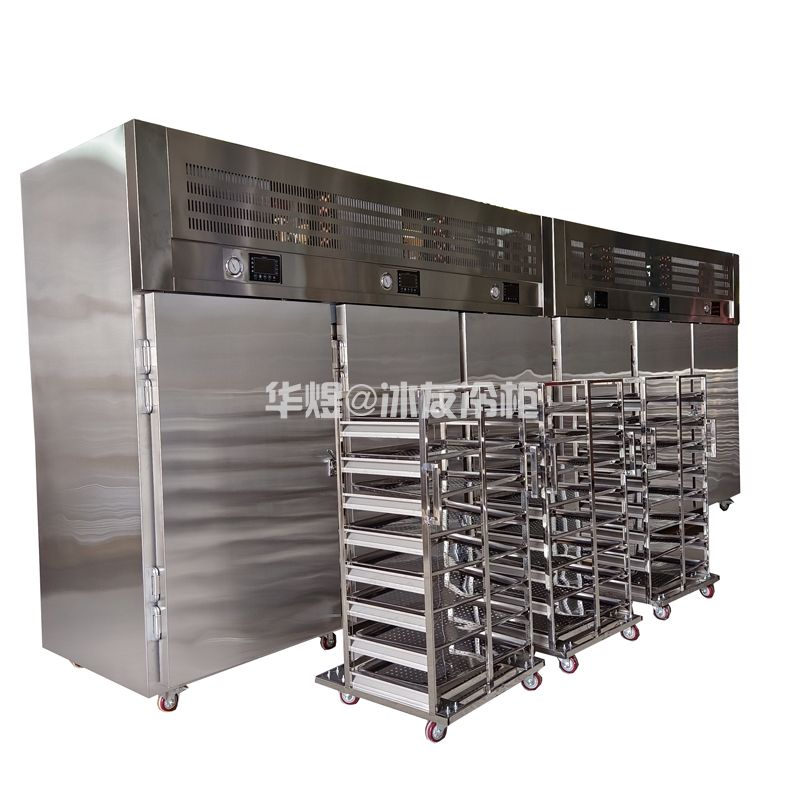 定制款3门带推车速冻柜低温食品速冻柜急速冻冷冻柜