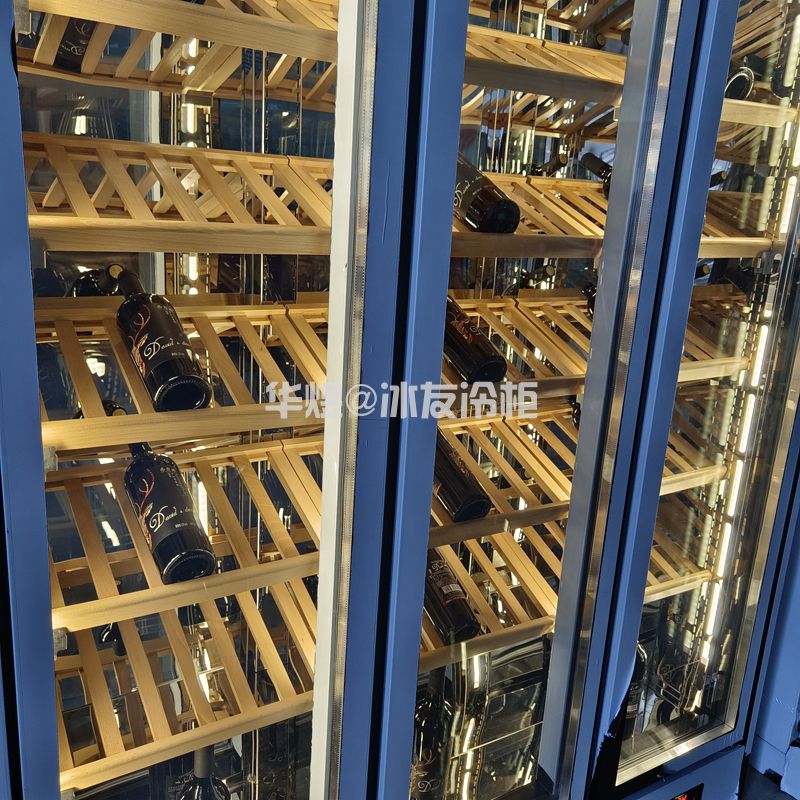 三门酒柜不锈钢红酒展示柜压缩机制冷红酒洋酒冷藏柜恒温酒柜