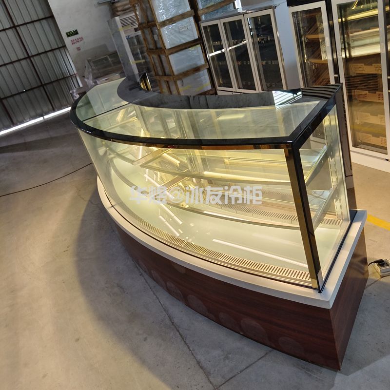弧形展示柜蛋糕柜甜品展示柜西保鲜冷藏柜