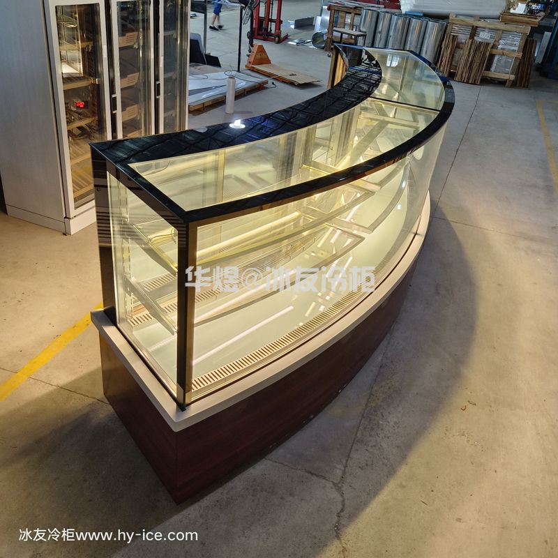 弧形展示柜蛋糕柜甜品展示柜西保鲜冷藏柜
