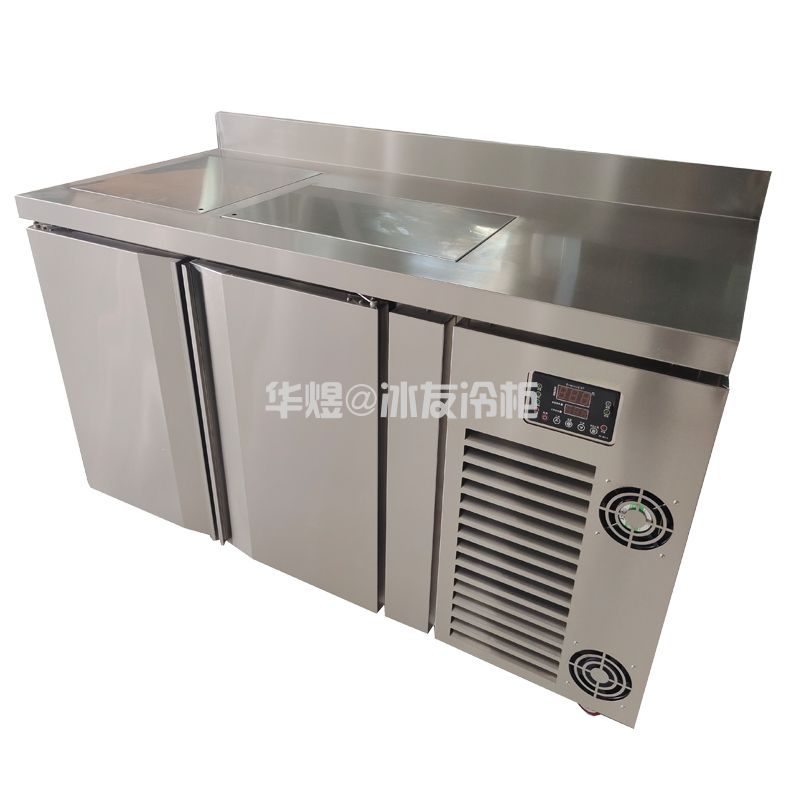定制风冷冷藏工作台沙拉保鲜冷藏柜不锈钢冷藏操作台冰柜