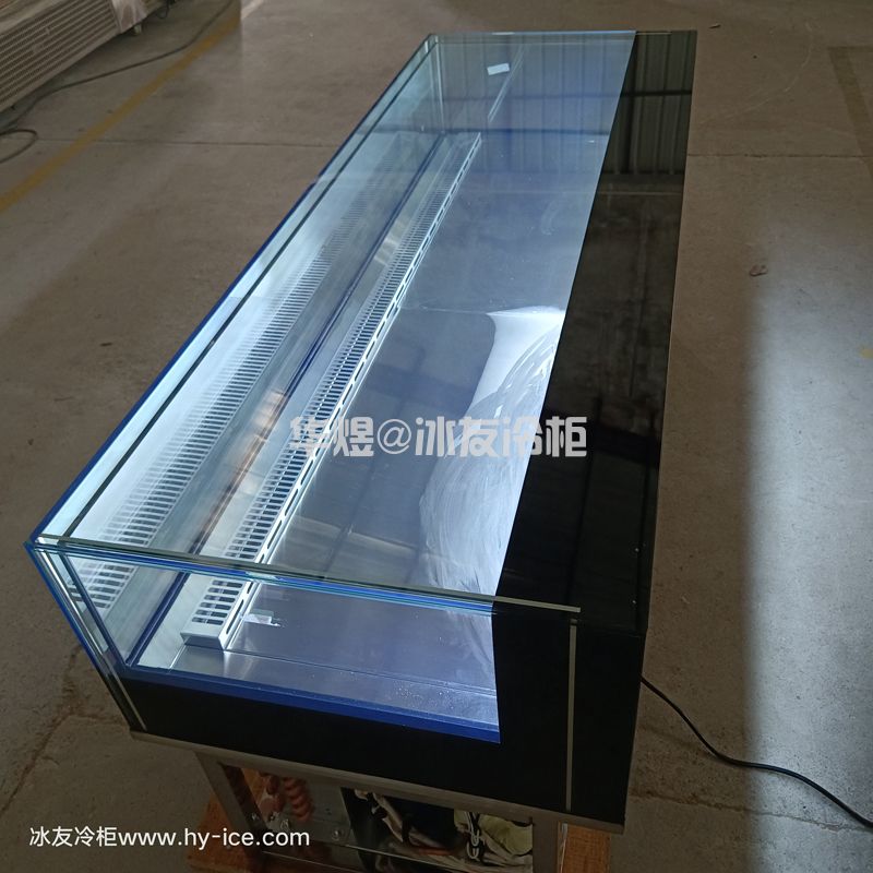 嵌入式风冷直角展示柜寿司柜酒柜冷藏展示柜甜品柜