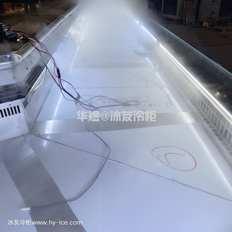 转角分体式风冷冷藏冰台展示柜串串香冷柜水果蔬菜保鲜展示柜火锅店自助选菜柜