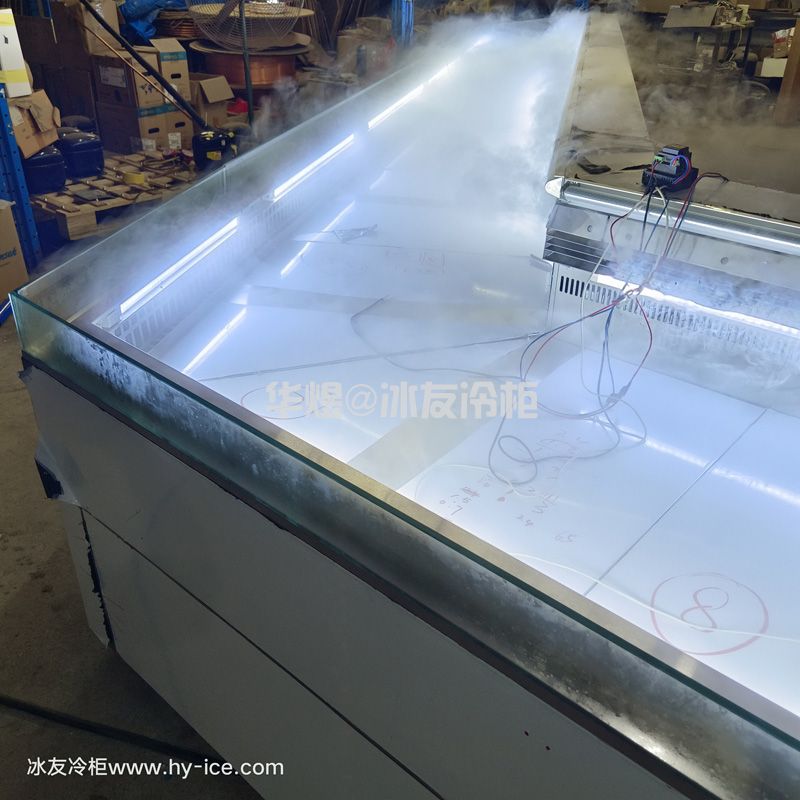 转角分体式风冷冷藏冰台展示柜串串香冷柜水果蔬菜保鲜展示柜火锅店自助选菜柜