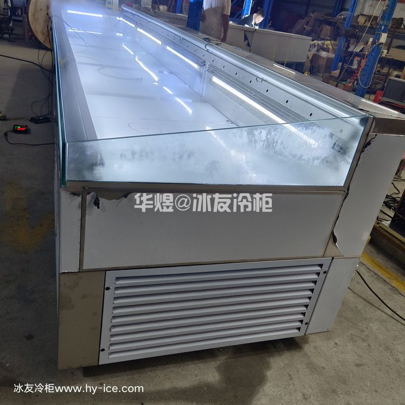 转角分体式风冷冷藏冰台展示柜串串香冷柜水果蔬菜保鲜展示柜火锅店自助选菜柜