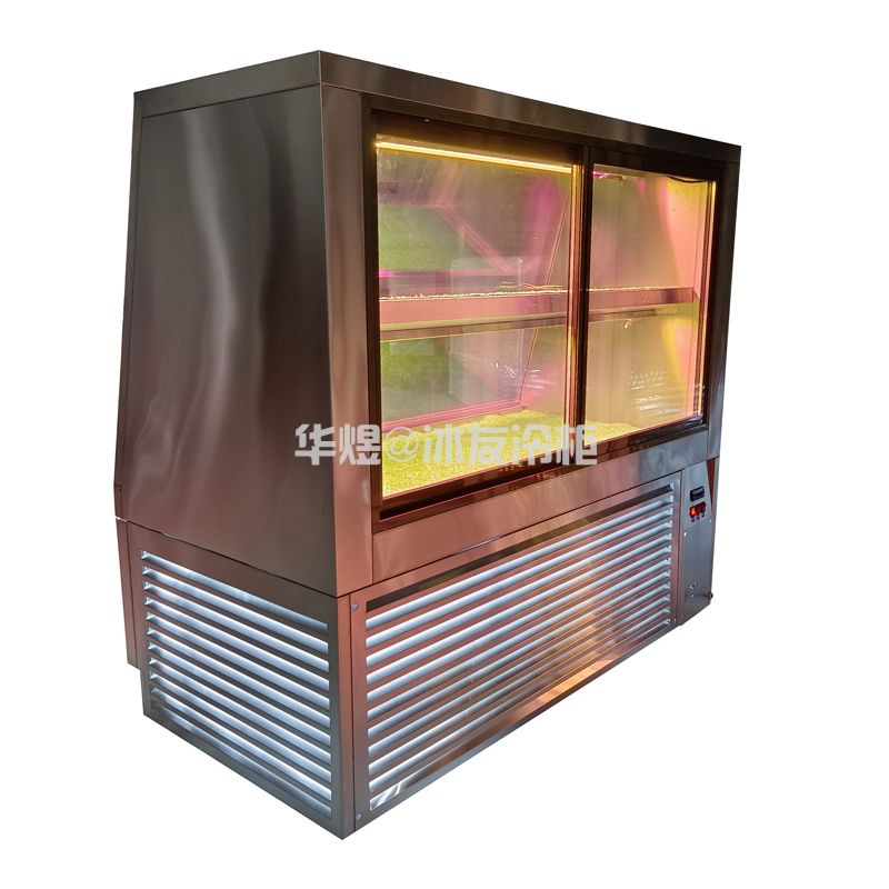  冰友定制三文鱼刺身直冷冷柜寿司冷藏保鲜展示柜熟食卤菜凉菜冷柜