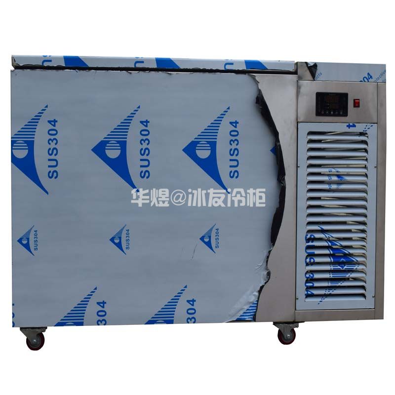 弹力顶开门直冷冷冻柜卧式冰箱厨房冷冻冰箱