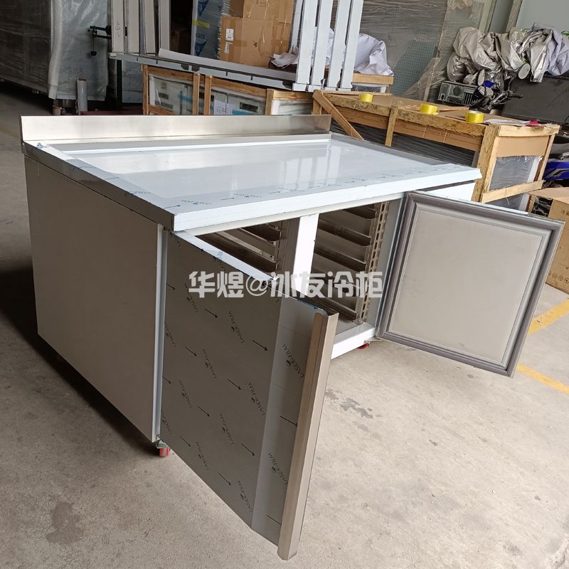 风冷冷藏双门披萨面团工作台不锈钢操作台工作台雪柜