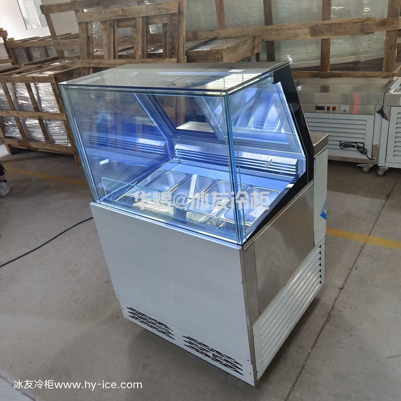 卧式4盘冰淇淋展示柜冰激凌冷冻柜