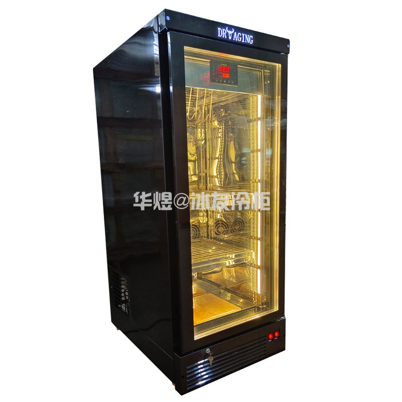 DRYAGING单门下后置机组熟成柜厂供商用干式湿式牛肉熟成柜风冷牛排牛扒排酸柜冷藏保鲜牛肉柜