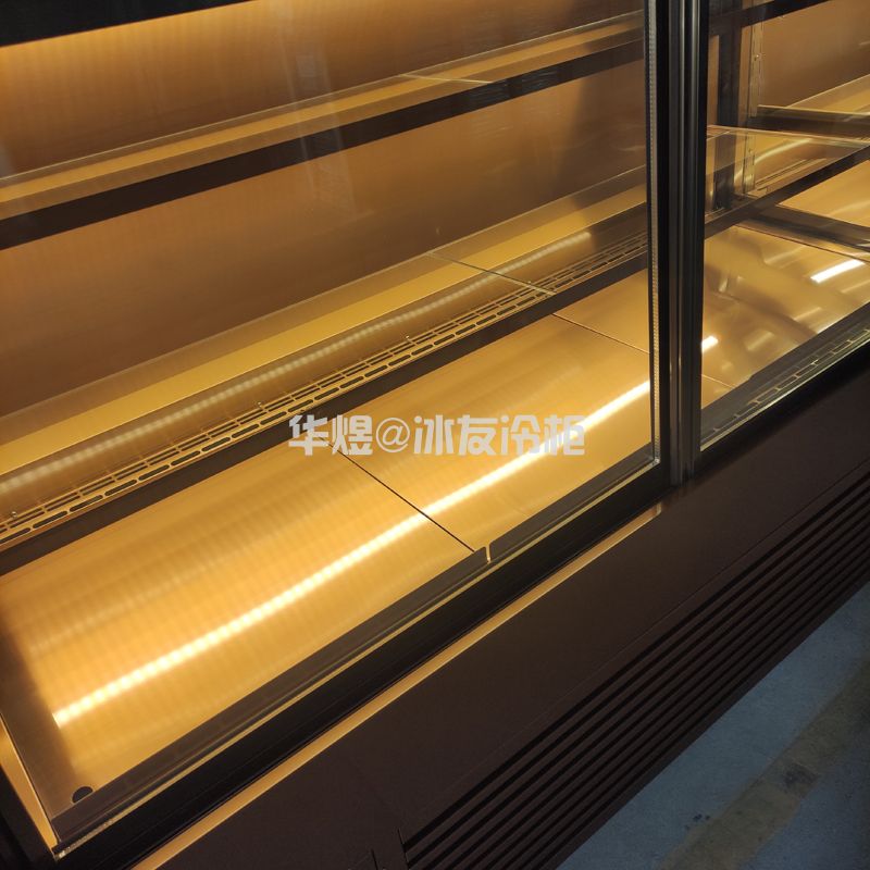  前开门甜品展示柜玫瑰蛋糕柜四面展示柜甜品展示柜蛋糕西点冷藏保鲜柜
