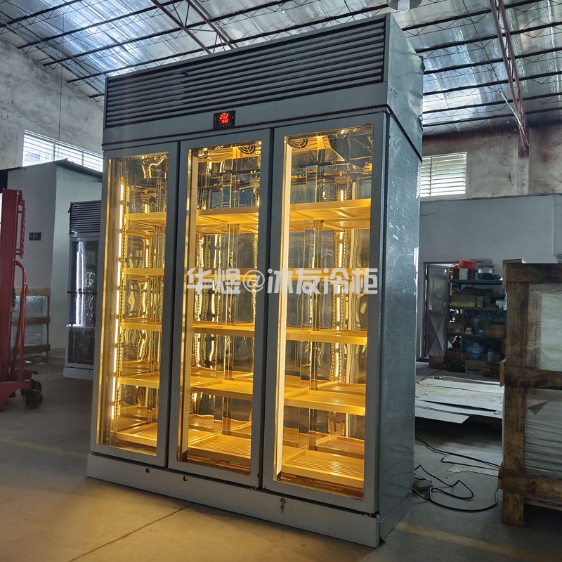 三门酒柜精品红酒展示柜不锈钢恒温酒柜高端精品酒柜