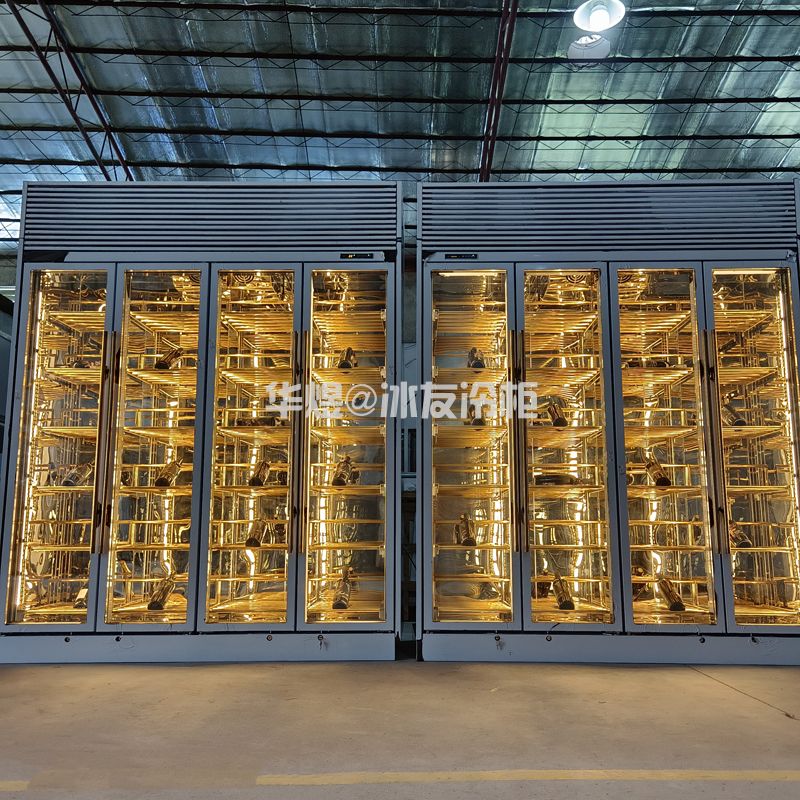 高身四门红酒柜不锈钢恒温酒柜酒水展示柜压缩机冷藏酒柜