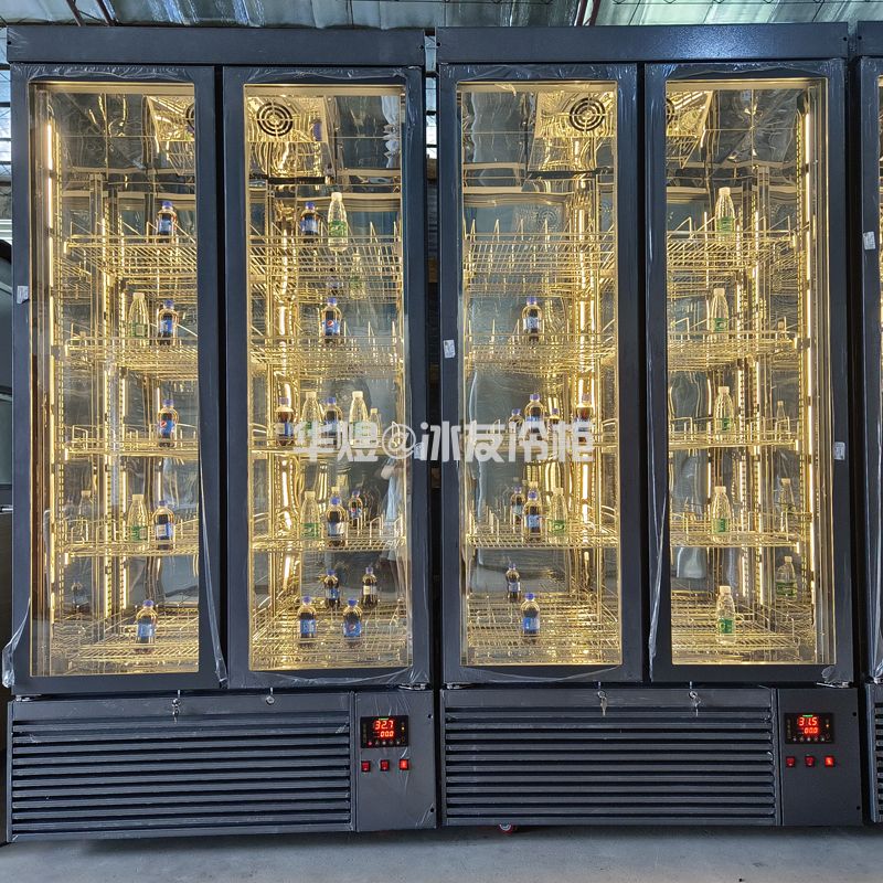 双门高端饮料柜不锈钢酒水冷藏柜恒温红酒柜商端酒水展示柜定制厂家
